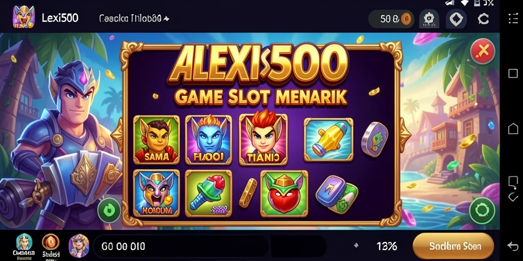 Screenshot gameplay ALEXIS500 yang menampilkan keseruan bermain Slot.