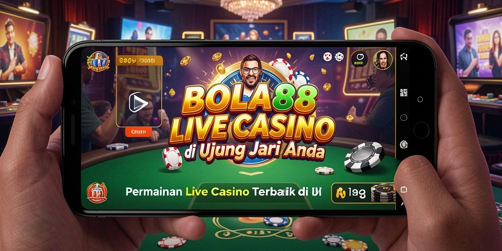 Screenshot BOLA88 menampilkan dealer langsung dan gameplay yang mendebarkan.