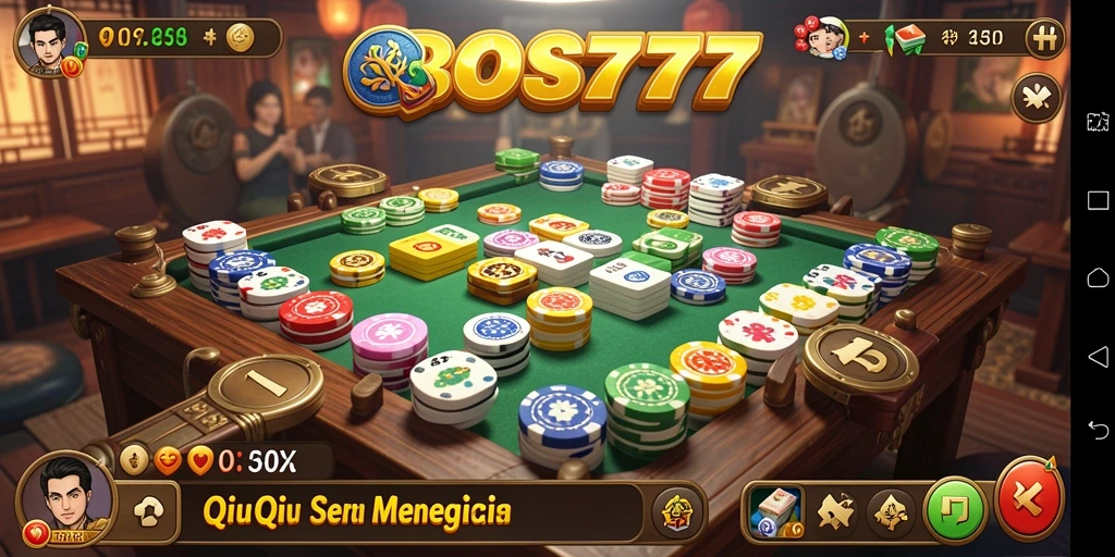 Screenshot gameplay QiuQiu di BOS777 dengan grafik menawan.