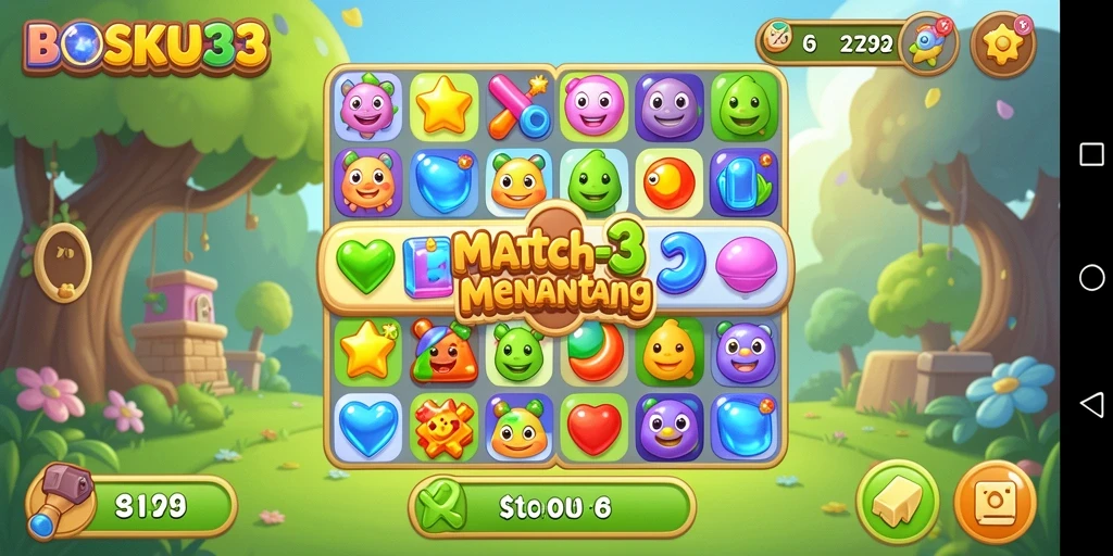 Tampilan menarik dari gameplay seru BOSKU33.