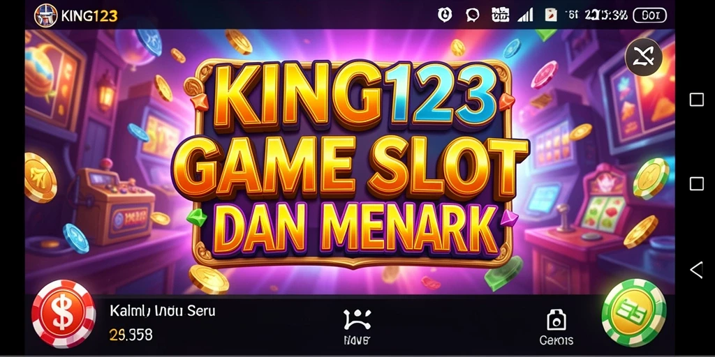 Gambaran gameplay seru dari game Slot KING123.