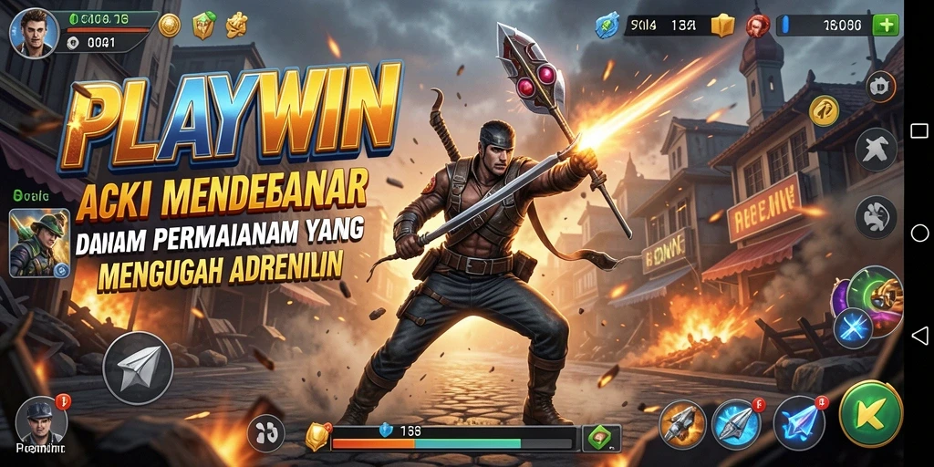 Tampilkan gameplay aksi mendebarkan dalam PLAYWIN dengan grafis yang mengesankan.