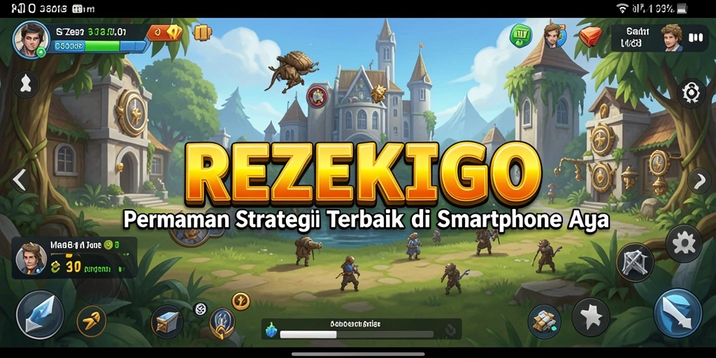 Tampilan gameplay yang strategis dan menantang di REZEKIGO.