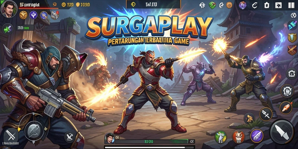 Tampilan gameplay SURGAPLAY yang intens dan menegangkan.