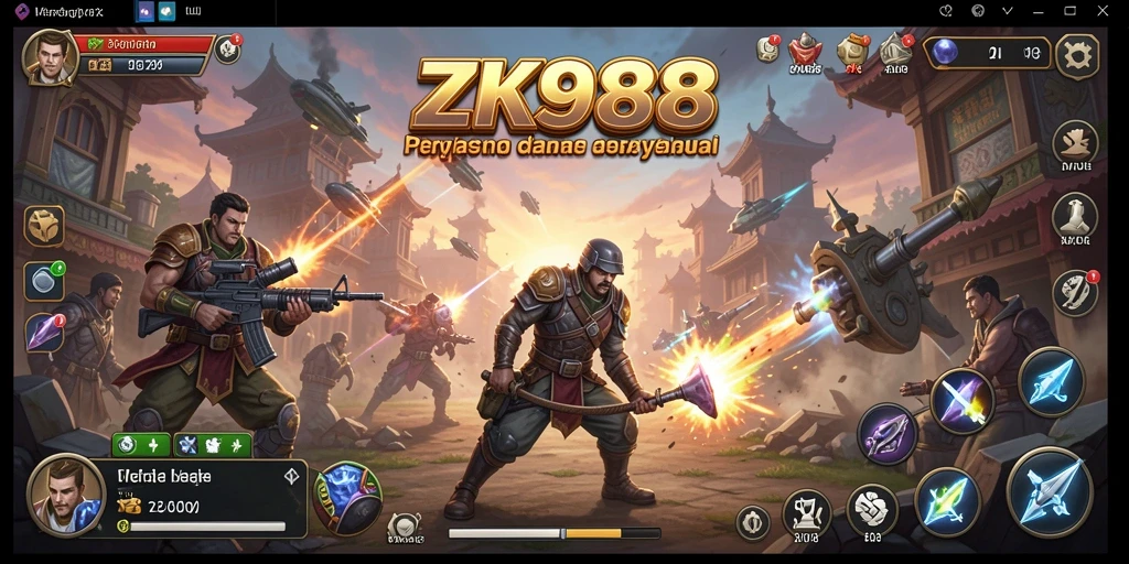 Tampilan gameplay ZK988 yang mendebarkan dan strategis.